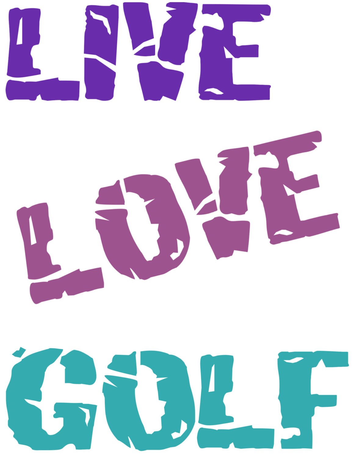 Women's Golf Shirt LIVE LOVE GOLF Etsy