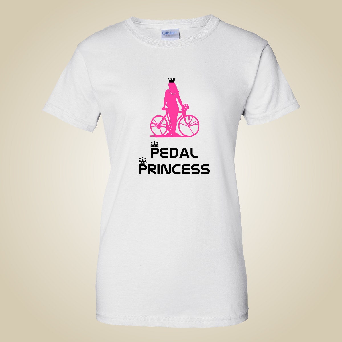 Women's bicycle t shirt Pedal Princess Etsy