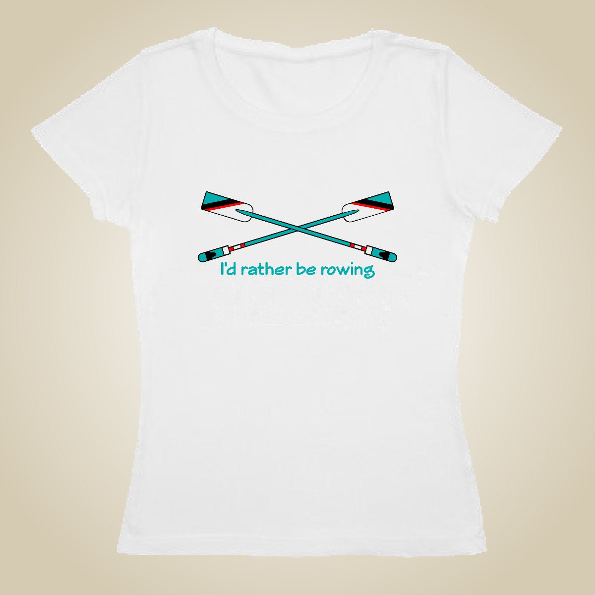 Woman's rowing shirt I'd rather be rowing Etsy