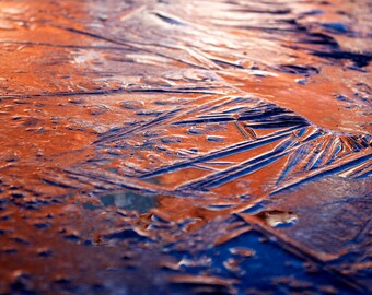 Ice Crystals at Sunset