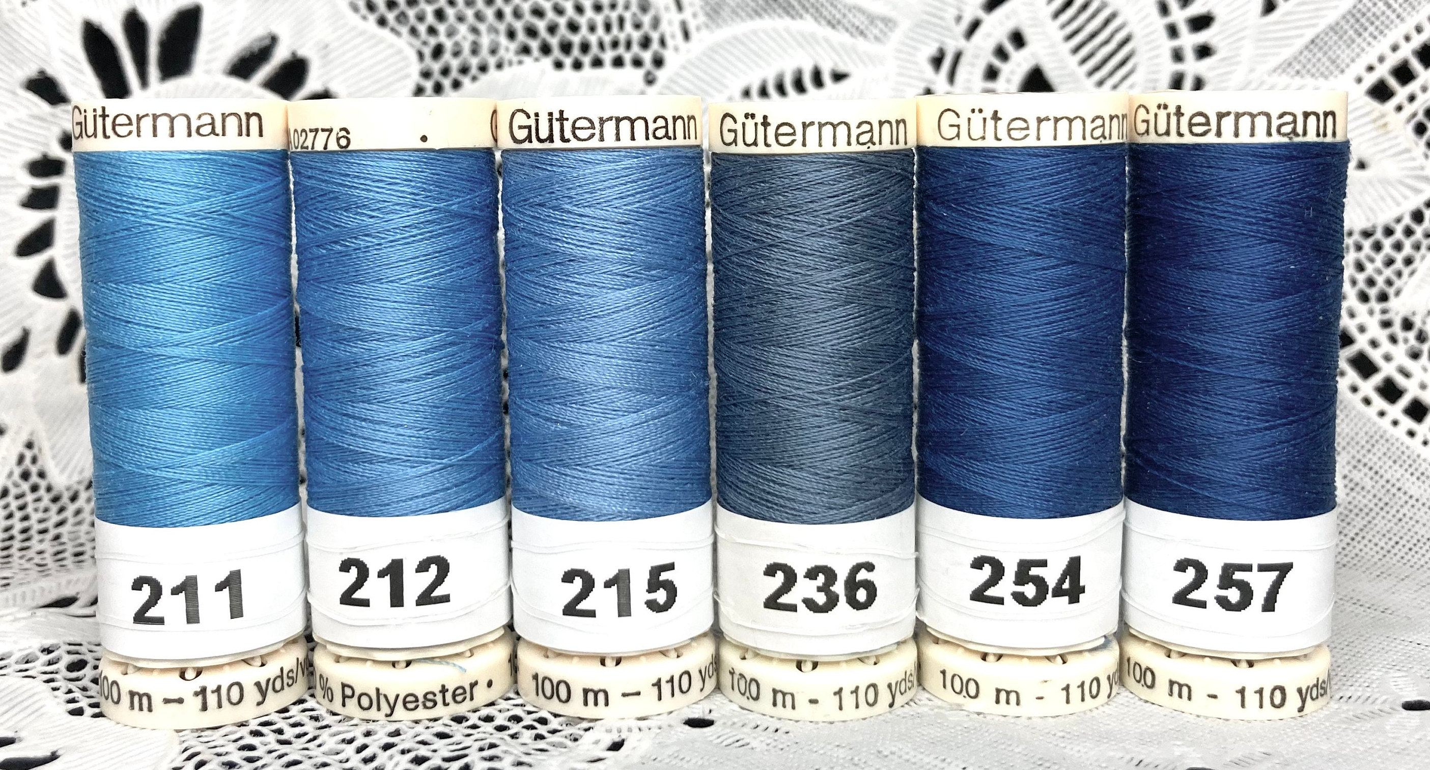 Nähgarn Aus Polyester – 110 Meter, Farbe Copen Blue, Für Hand- & Maschinennähen