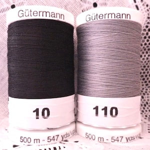 2 NEW Different colors GUTERMANN 100% polyester Sew-all thread 547 yard Spools