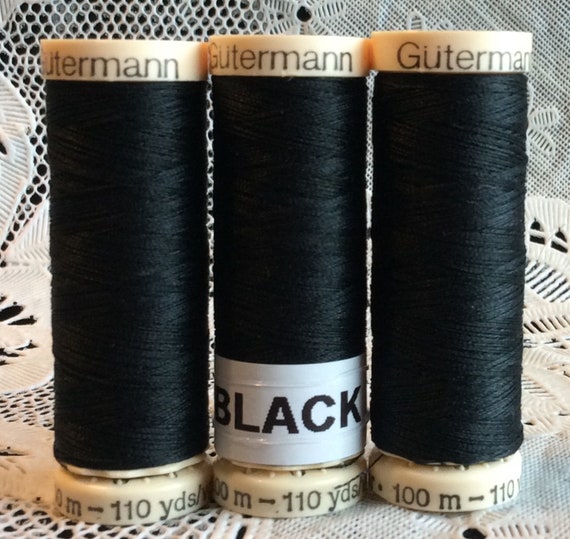 3 NEW white GUTERMANN 100/% polyester thread 110 yard spools