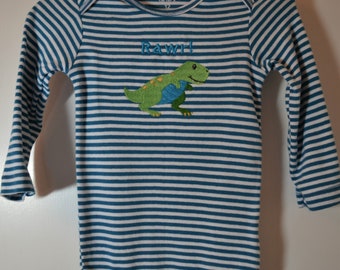 Rawrl/Embroidered Boys Bodysuit/Onesie