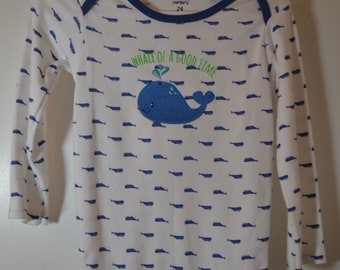 Whale Of A Good Time/Embroidered Bodysuit/Onesie
