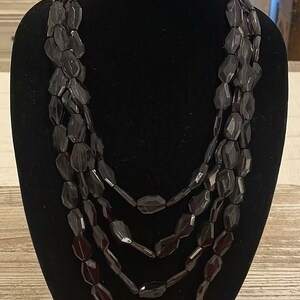 Sugarfix by Baublebar Black Multi Strand Statement Necklace