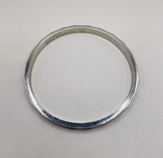 BGBGeneration Silver Tone Bangle Cuff Statement B… - image 3