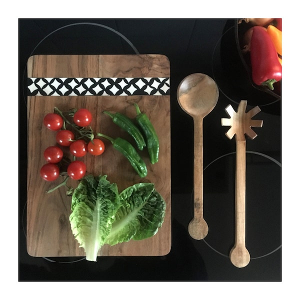 SONDERANGEBOT* Salat- / Pastaheber aus Akazienholz, Zweier-Set