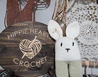 Crochet Biped Bunny Stuffy