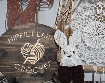 Crochet Biped Bunny Stuffy