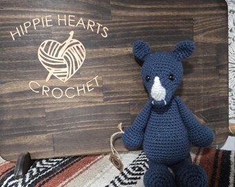 Crochet Rhino Stuffy