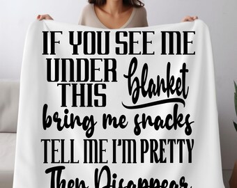 Blanket, Velveteen Plush Blanket, Funny Blanket, Personalized, Shower Gift, Teen, Dorm, Home, Travel, Vacation, Girls Night, Custom,