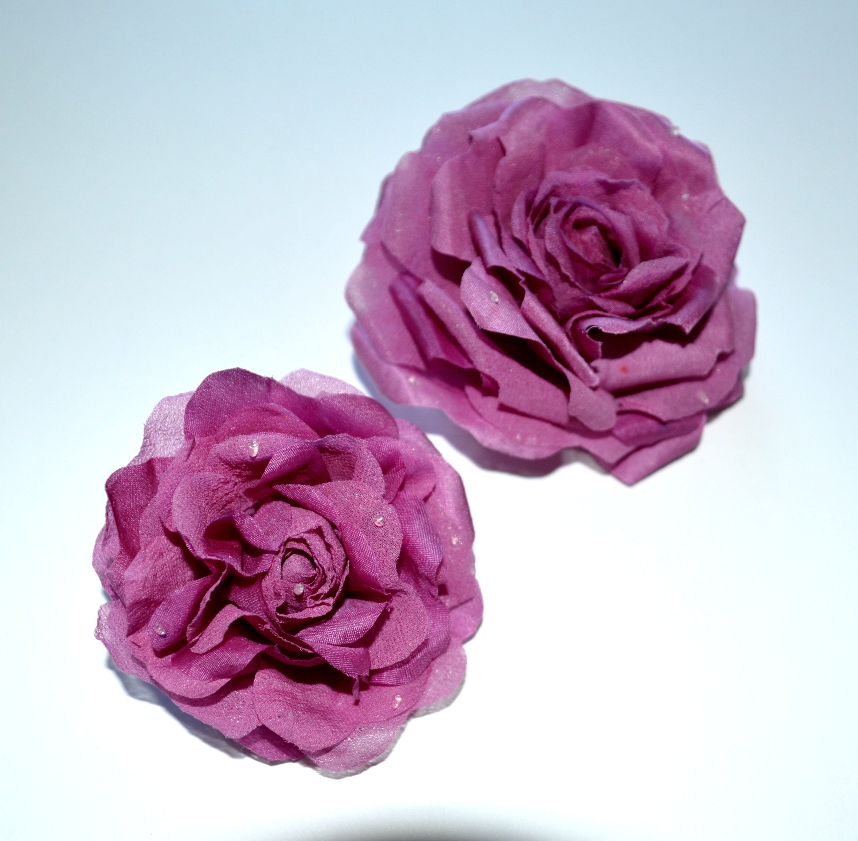 pink flower brooch silk flower brooch rose hairpin brooch Etsy