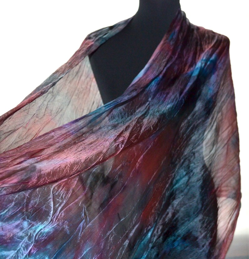 Evening shawls wraps ruffle long evening silk scarf for women Etsy