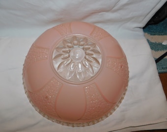 Petite French Vintage Chic Clip on Lamp Shade Blush Pink Dyed French Linen
