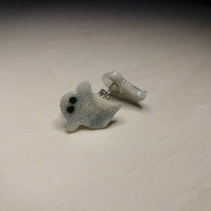 Polymer Clay Halloween Stud Earrings · Glow In The Dark Ghosts · Witch Hats · Jack-O-Lantern Pumpkins · Nickel Free