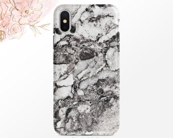 Black & White Marble Granite Phone Case Abstract Art iPhone Case Samsung Case    Google  Nfi