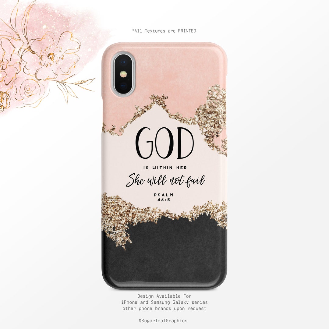 Psalm 46:5 Phone Case God is Within Her She Will Not Fail