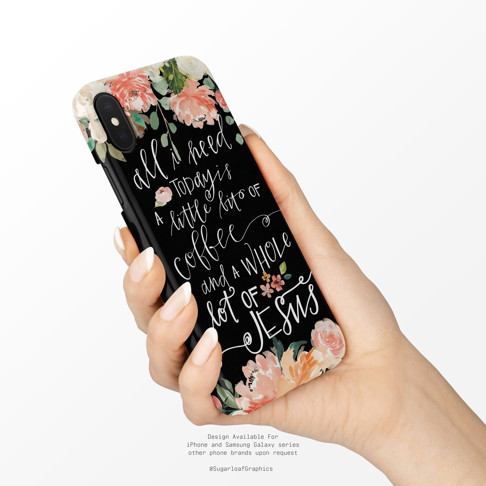 Christian Quote Phone Case All I Need Today is A Little Bit of Etsy