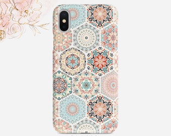 Tile Pattern Phone Case: Portuguese Style (Glossy or Matte Finish)
