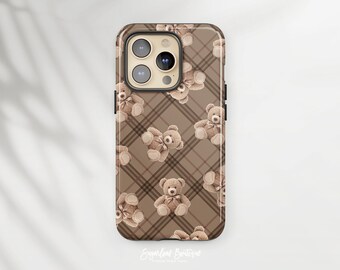 Tartan Plaid Phone Case for iPhone 17, 16 Pro Max, 16e, 15 Plus