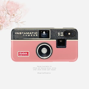 Pink Instamatic Camera Phone Case Photography iPhone Case Vintage Kodak Camera Samsung Case Retro Camera Google   Case Nfi