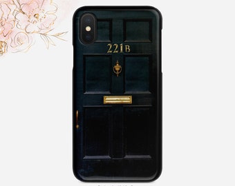 221B Baker Street Phone Case Sherlock Holmes Door iPhone Case Victorian Samsung Case Classical Literature Google   Case Nfi