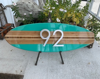 Wooden Surf Board Sign Printed Wall Art Decoration Plaque Surfers Paradise Wooden Surf Board Sign Printed Wall Art Decoration Plaque Surfers Paradise
