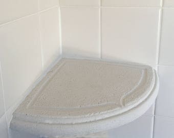 8 Bathroom Shampoo/ Shower Corner Shelf After Tile Add-on White 