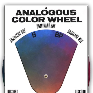 The original Analogous COLOR WHEEL Hal Reed Art Supplies Oil Painting Acrylic Watercolor image 1