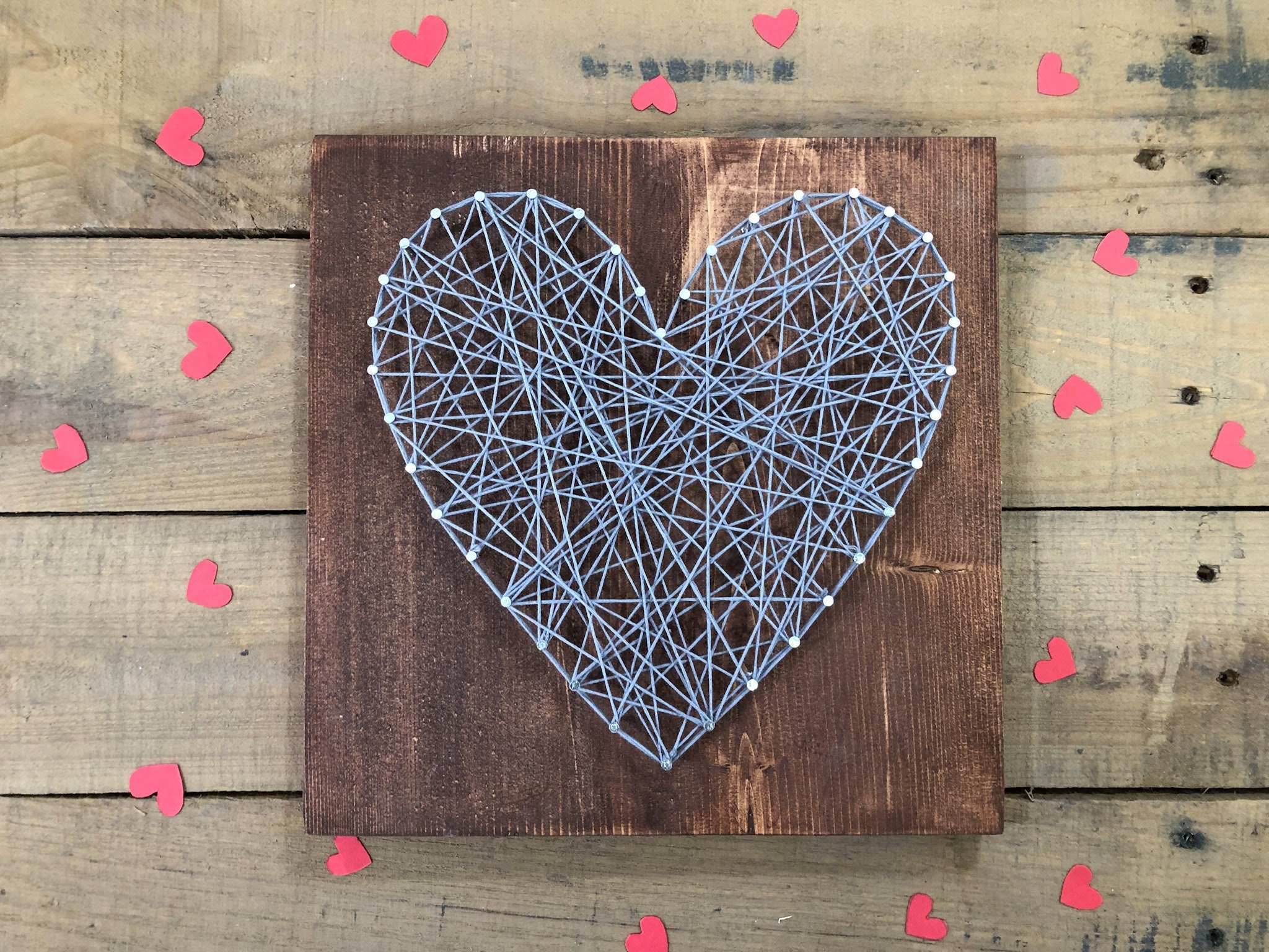 Wooden Heart String Art Kit - wide 2