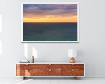 Vibrant Beach Sunrise Photography, Coastal Wall Art, Ocean View Wall Print, Early Morning Digital Download #031