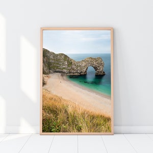 Jurassic Coast Durdle Door Travel Print, Travel United Kingdom Printable Art, Dorset Photography, Lulworth Cove, Boho Digital Download #051