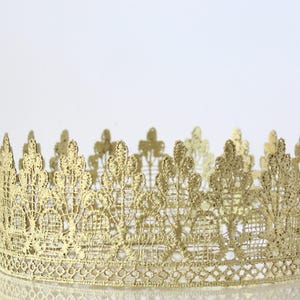 Unisex Birthday Crown for boys - Gold Lola - Birthday Crown - Prince - Photography Prop - Cake Smash - Toddler - Adult - Men - King