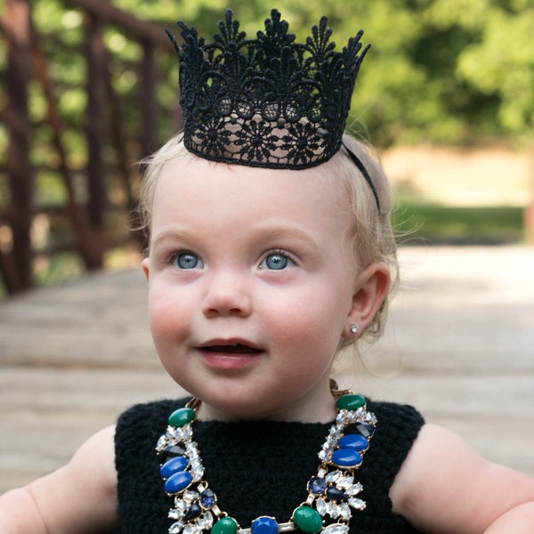 Black Crown Princess Headband - Ravenna - Black Crown - Maleficent - Baby - Adult - Toddler - Tiara - Princess - Queen - Evil - Dark - Goth