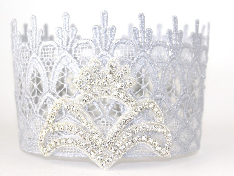 Download Glenda The Good Witch Silver Lace Crown with Crystals ...