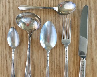 Vintage June-Nursery silverplate by Oneida Silver individual replacement pieces
