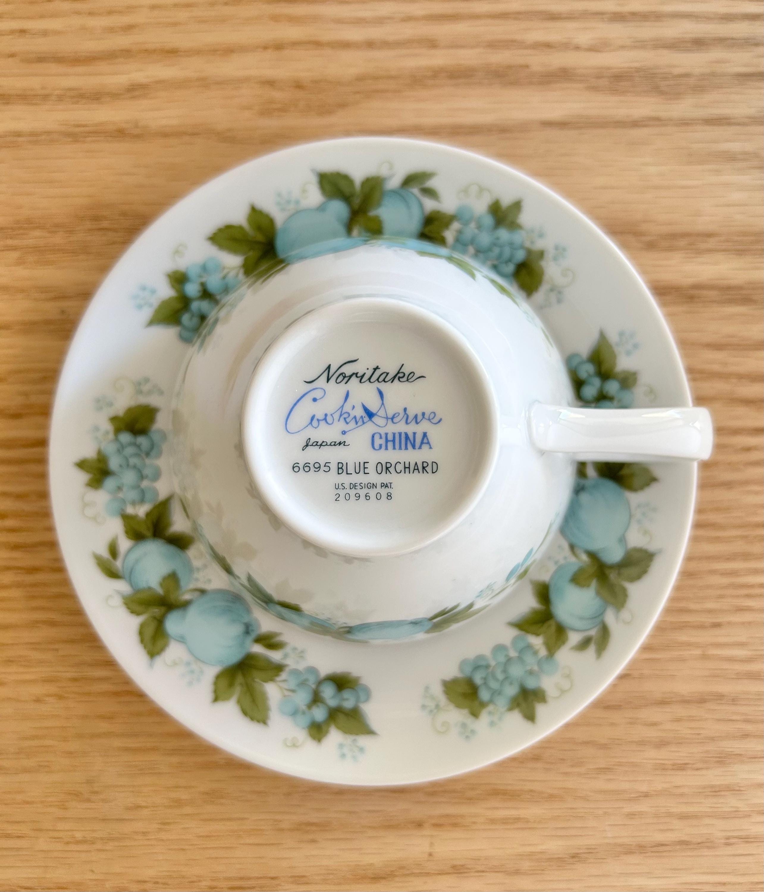 noritake 小物入れ ゾウ ブルー Noritake Blue Hammock Set of 4 Assorted Mugs