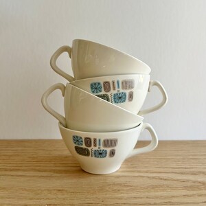 Temporama pattern by Canonsburg flat cups set of 4