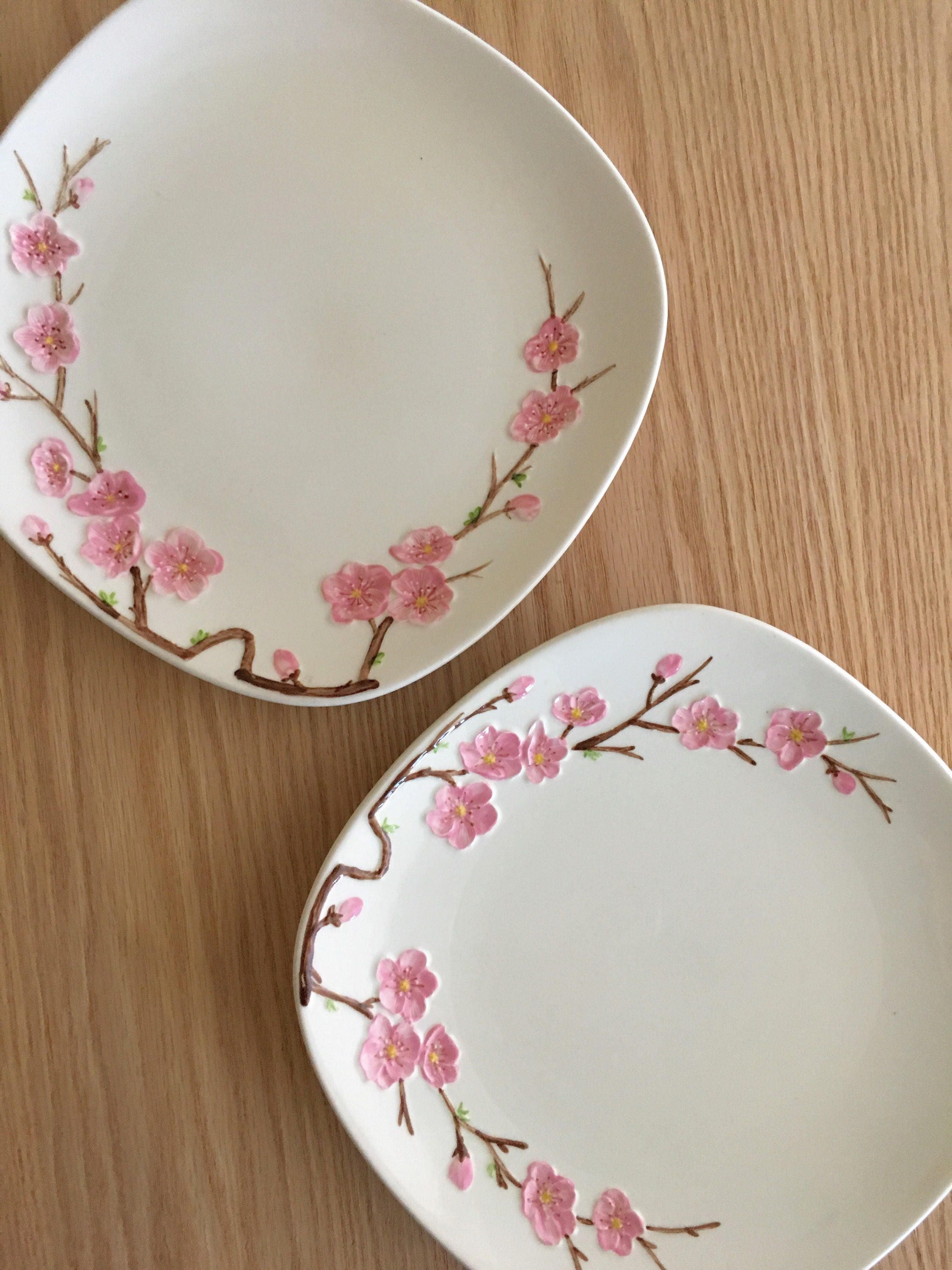 Poppytrail Peach Blossom by Metlox Dinner Plates Set of 4 Made in