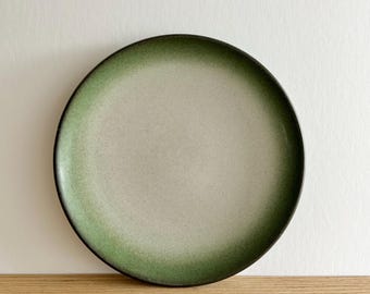 Heath Ceramics coupe salad plates Sea and Sand dark green edge sand center sold individually