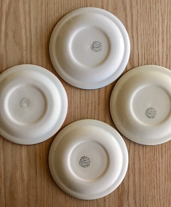 Dining & Serving vintage '50s Vernonware Homespun bread & butter plates