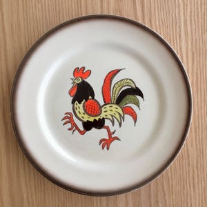 Poppytrail Red Rooster dinner plate by Metlox 1955-1979 made in California sold individually