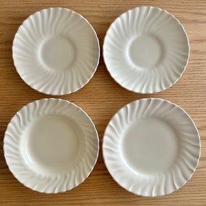 Coronado Gladding McBean Franziskaner matt Elfenbein Creme Stücke Set von 4