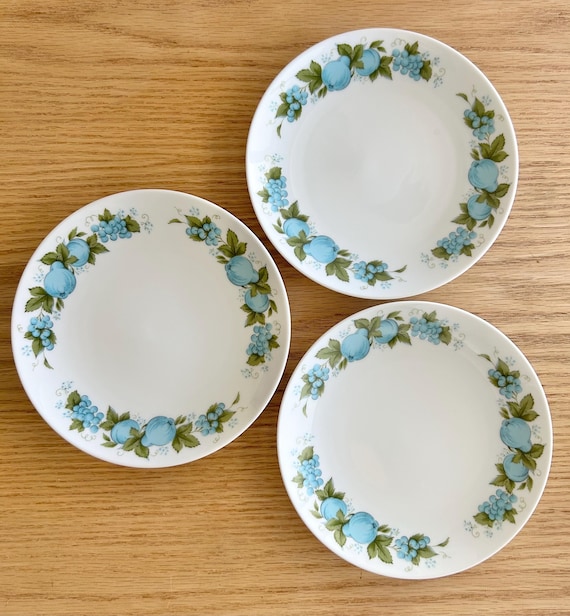 Noritake Blue Orchard Pattern 1960s Cook N Serve China Bread 