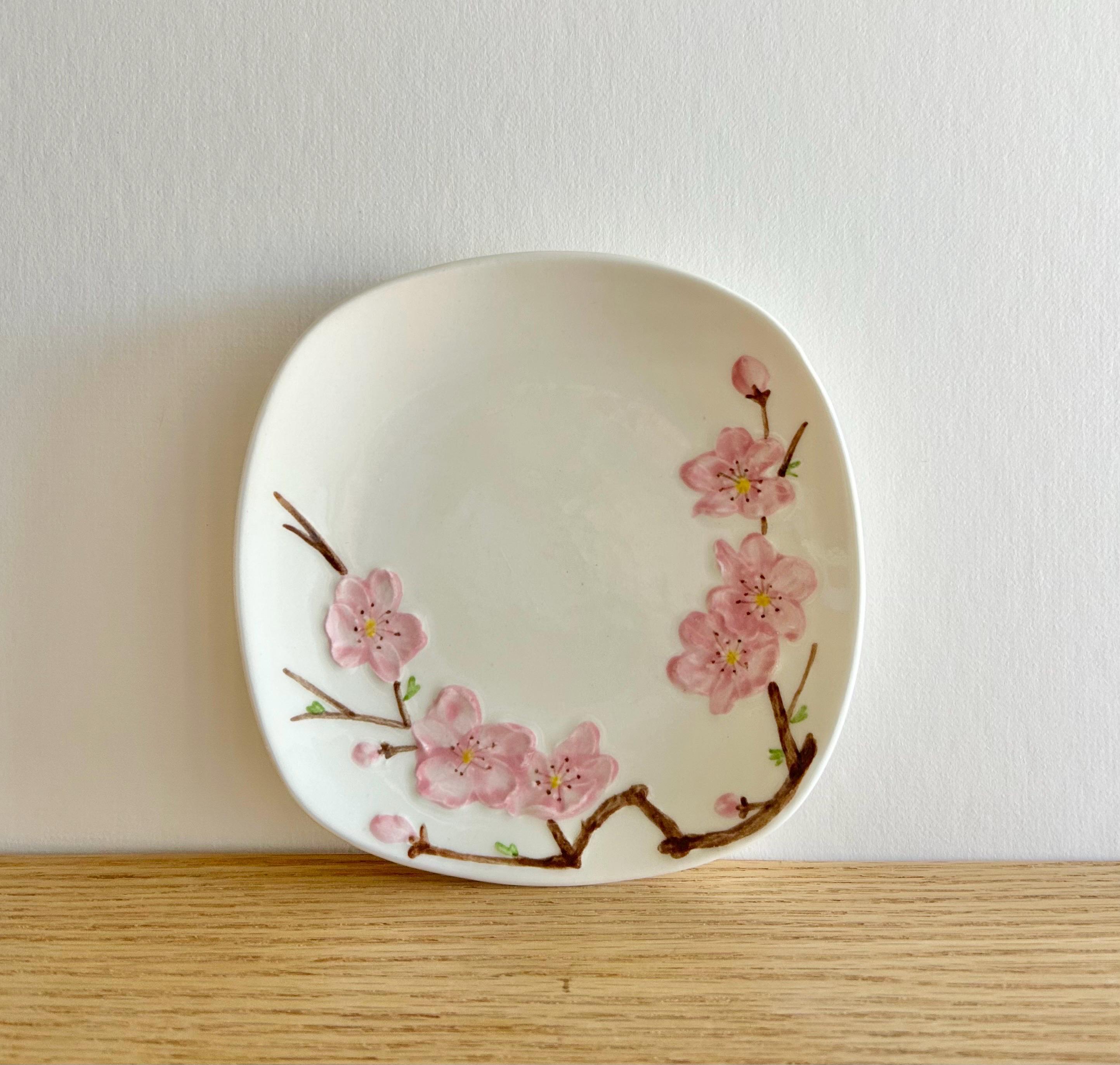 poppy trail peach blossom お皿 プレート オーバル Poppytrail Peach Blossom by Metlox Bread Plates Set of 4 Made in
