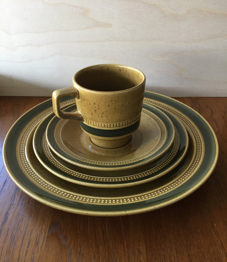 Vintage Fuji Stone Sahara dinner ware plates bowls cup and | Etsy