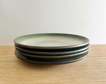 Heath Ceramics Coupe Salad Plates Sea and Sand Dark Green