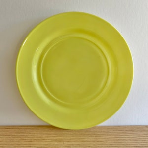 Lot de 3 assiettes plates Hazel Atlas Ovide Chartreuse