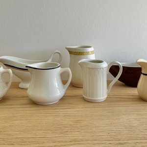 Vintage cream pitcher collector’s set of 7